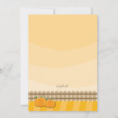 Pumpkin Picking Invitation Kaart (Achterkant)