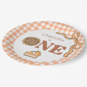 Pumpkin Pie 1st Birthday Papieren Bordje (Gekanteld)