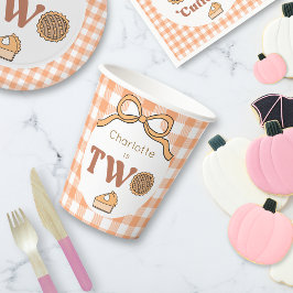 Pumpkin Pie 2nd Birthday Papieren Bekers
