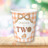 Pumpkin Pie 2nd Birthday Papieren Bekers