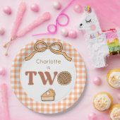 Pumpkin Pie 2nd Birthday Papieren Bordje (Feest)