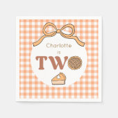 Pumpkin Pie 2nd Birthday Servet (Voorkant)