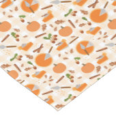 Pumpkin Pie Autumn Herfst Pattern Korte Tafelloper (Hoek)