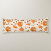 Pumpkin Pie Autumn Herfst Pattern Lichaamskussen (Achterkant)
