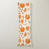 Pumpkin Pie Autumn Herfst Pattern Lichaamskussen (Voorkant Verticaal)