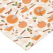 Pumpkin Pie Autumn Herfst Pattern Tafelkleed (Gekanteld)