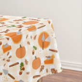Pumpkin Pie Autumn Herfst Pattern Tafelkleed (Voorbeeld)