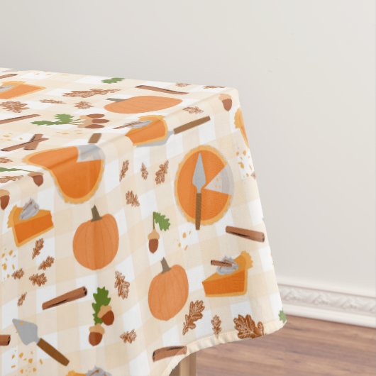 Pumpkin Pie Autumn Herfst Pattern Tafelkleed (Voorbeeld)