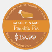 Pumpkin Pie Bakery Sticker (Voorkant)