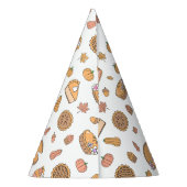 Pumpkin Pie Birthday Feesthoedjes (Achterkant)