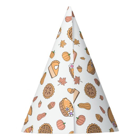 Pumpkin Pie Birthday Feesthoedjes (Achterkant)