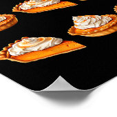Pumpkin Pie Buffet Thanksgiving Lelijk Kostuum Poster (Hoek)