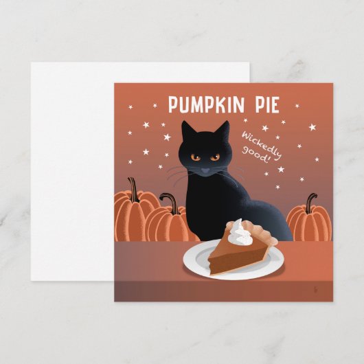 Pumpkin Pie card (Voorkant / Achterkant)