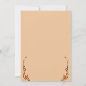 Pumpkin Pie Character Thanksgiving Invitation Kaart (Achterkant)