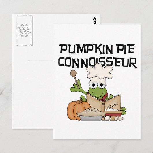 Pumpkin Pie Connoisseur Tshirts en Gifts Briefkaart (Voorkant / Achterkant)