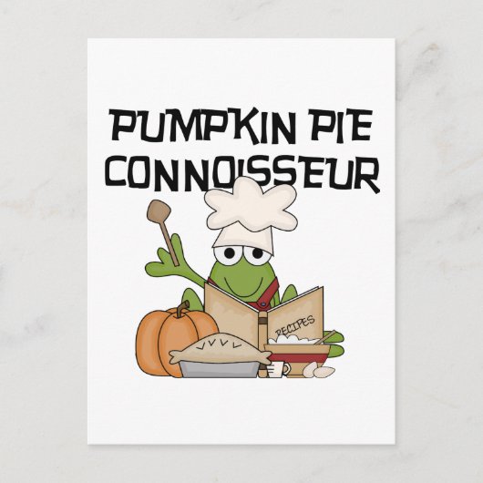 Pumpkin Pie Connoisseur Tshirts en Gifts Briefkaart (Voorkant)