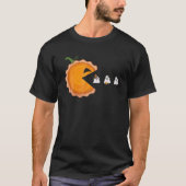 Pumpkin Pie Eating Whipped Cream Halloween Ghosts T-shirt (Voorkant)
