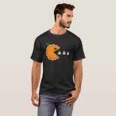 Pumpkin Pie Eating Whipped Cream Halloween Ghosts T-shirt (Voorkant volledig)