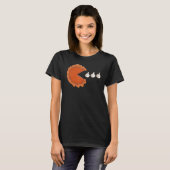 Pumpkin Pie Eating Whipped Cream Thanksgiving Day  T-shirt (Voorkant volledig)