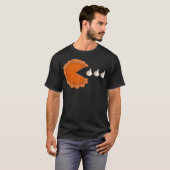 Pumpkin Pie Eating Whipped Cream Thanksgiving Day T-shirt (Voorkant volledig)