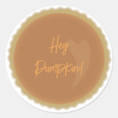 Pumpkin Pie Envelope Seal Ronde Sticker (Voorkant)