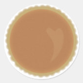 Pumpkin Pie Envelope Seal Ronde Sticker (Voorkant)