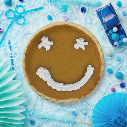 Pumpkin Pie Face Papieren Bordje (Feest)