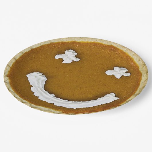 Pumpkin Pie Face Papieren Bordje (Gekanteld)