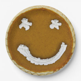 Pumpkin Pie Face Papieren Bordje