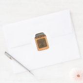 Pumpkin Pie Fillin Ronde Sticker (Envelop)