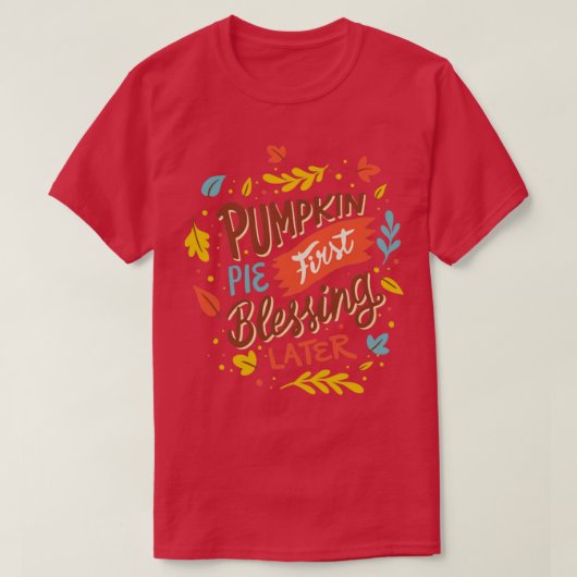 Pumpkin Pie First T-shirt (Design voorkant)