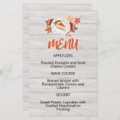 Pumpkin Pie Fixes Alles Menu (Voorkant / Achterkant)