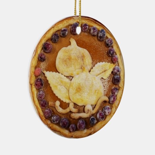 Pumpkin Pie Food Keramisch Ornament (Rechts)