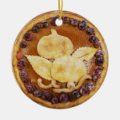 Pumpkin Pie Food Keramisch Ornament (Voorkant)