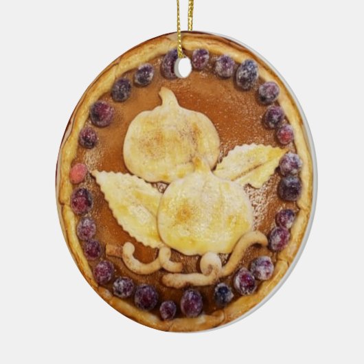 Pumpkin Pie Food Keramisch Ornament (Links)