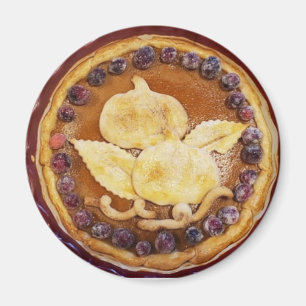 Pumpkin Pie Food Photo Magnet