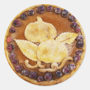 Pumpkin Pie Food Photo Ronde Sticker