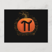 Pumpkin Pie Funny Halloween Pi Day Pun Briefkaart (Voorkant)
