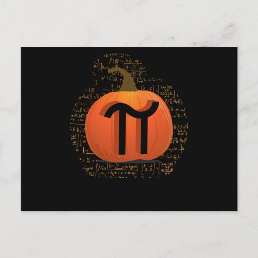 Pumpkin Pie Funny Halloween Pi Day Pun Briefkaart (Voorkant)