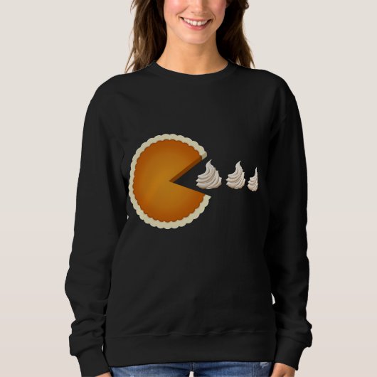 Pumpkin Pie Funny Wiskunde Halloween Kostuum Thank Trui (Voorkant)