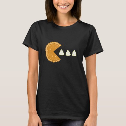 Pumpkin Pie Gamer Thanksgiving T-shirt (Voorkant)