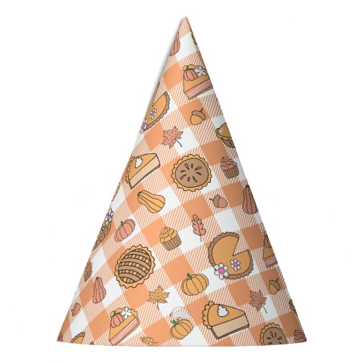 Pumpkin Pie Gingham Feesthoedjes (Links)