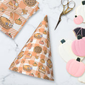 Pumpkin Pie Gingham Feesthoedjes