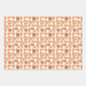 Pumpkin Pie Gingham Wrapping Paper Sheets (Voorkant 3)