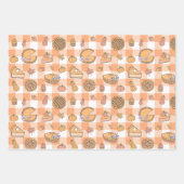 Pumpkin Pie Gingham Wrapping Paper Sheets (Voorkant 2)