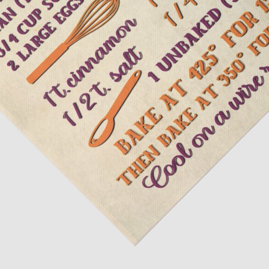 Pumpkin Pie Gnome Decoupage, vers Tissuepapier (Detail)