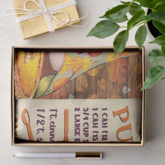 Pumpkin Pie Gnome Decoupage, vers Tissuepapier (Geschenk)