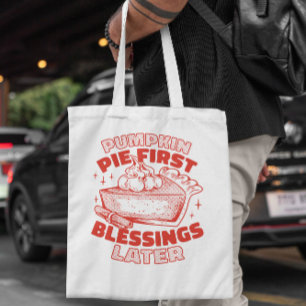 Pumpkin Pie Holiday Tote Bag