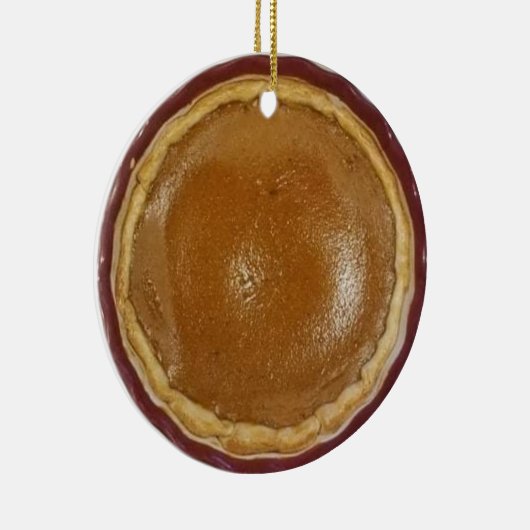 Pumpkin Pie Kerstmis Keramisch Ornament (Rechts)