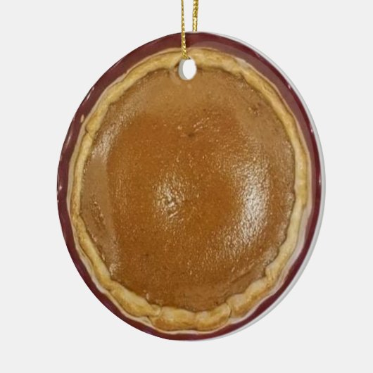 Pumpkin Pie Kerstmis Keramisch Ornament (Links)